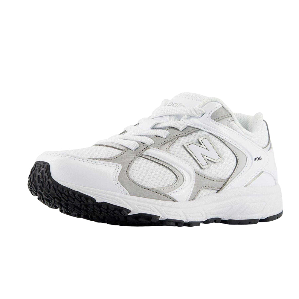 White-Black - Lifestyle - New Balance Childrens-Kids 408 V1 Trainers