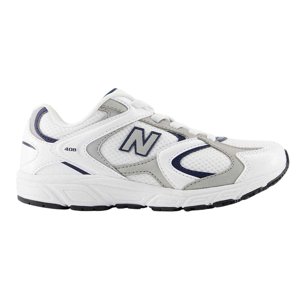 White-Navy - Front - New Balance Childrens-Kids 408 V1 Trainers