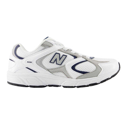 White-Navy - Front - New Balance Childrens-Kids 408 V1 Trainers