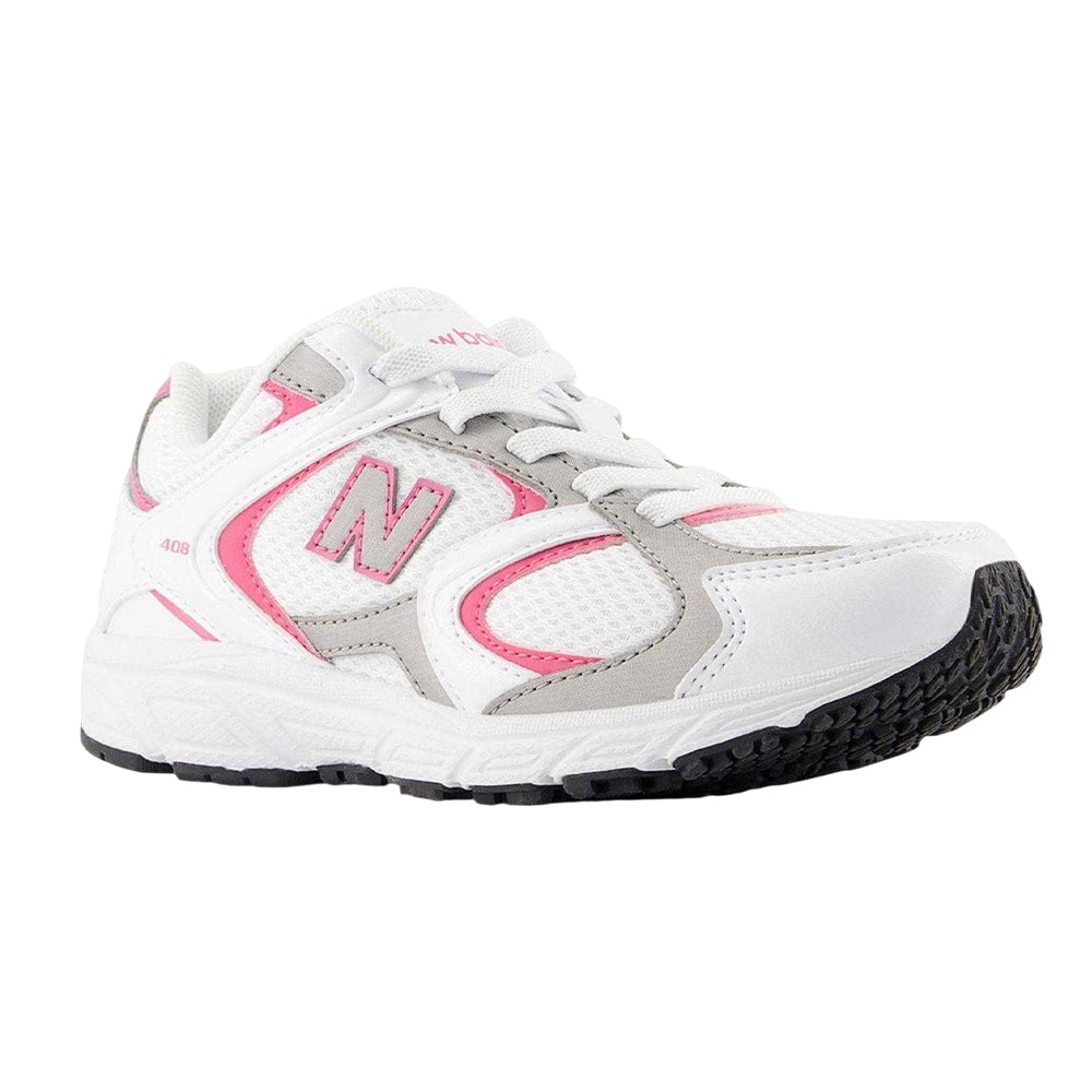 White-Pink - Lifestyle - New Balance Childrens-Kids 408 V1 Trainers