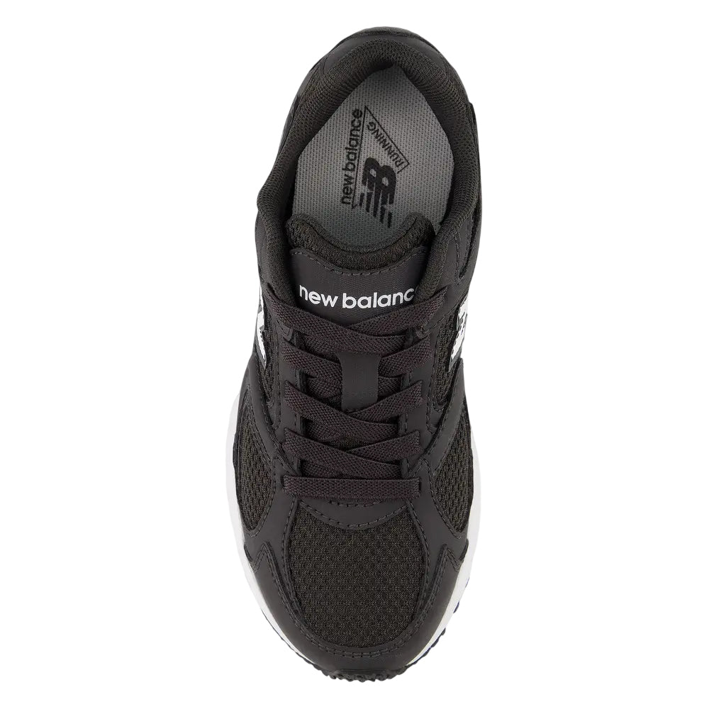 Black-White - Side - New Balance Childrens-Kids 408 V1 Trainers