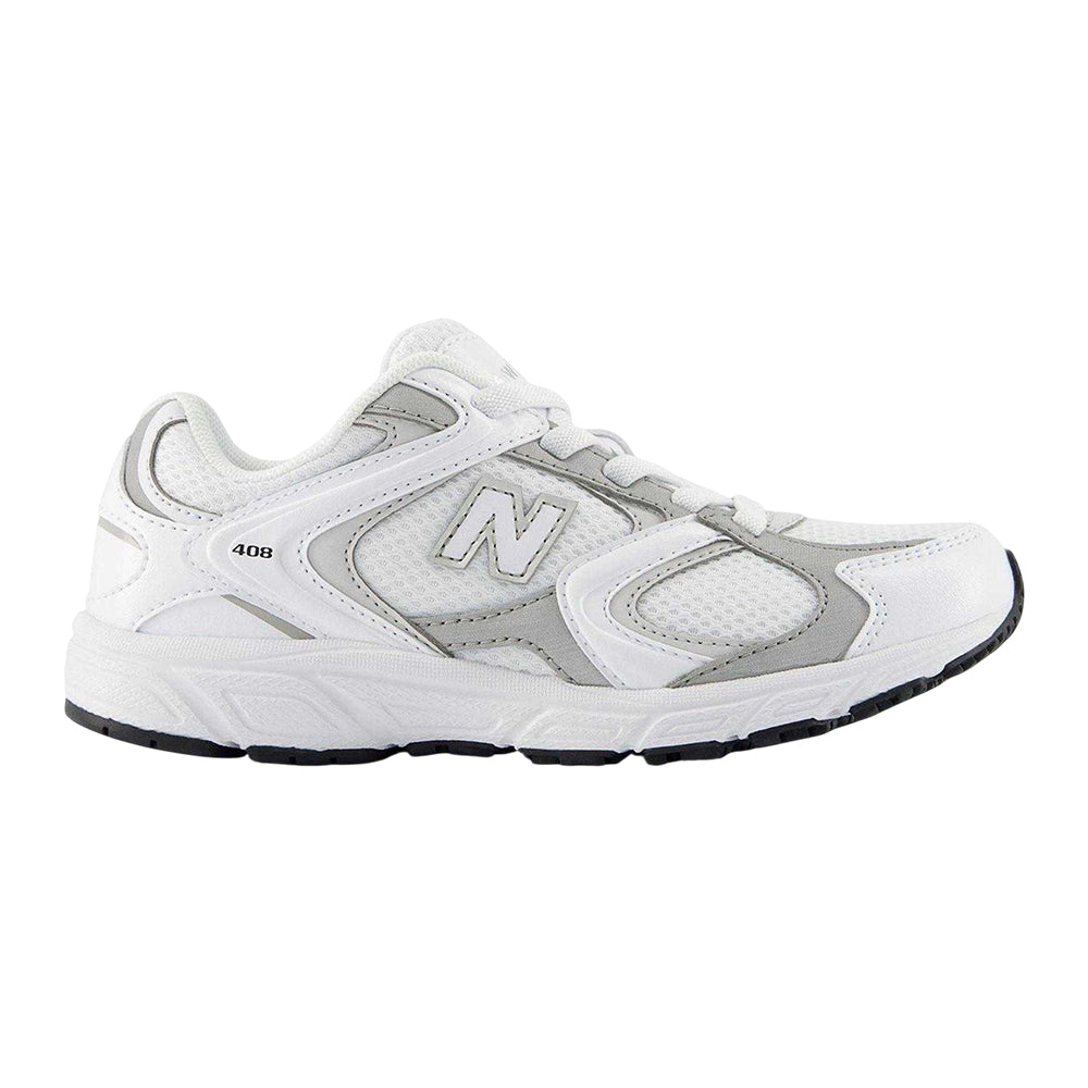 White-Black - Front - New Balance Childrens-Kids 408 V1 Trainers