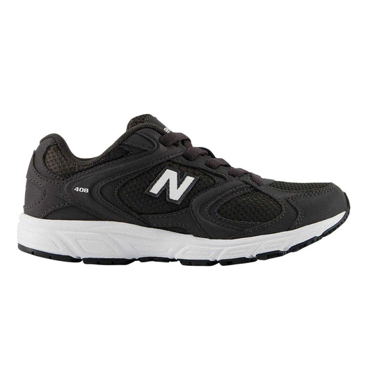 Black-White - Front - New Balance Childrens-Kids 408 V1 Trainers