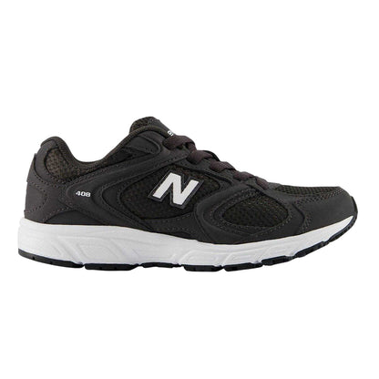 Black-White - Front - New Balance Childrens-Kids 408 V1 Trainers