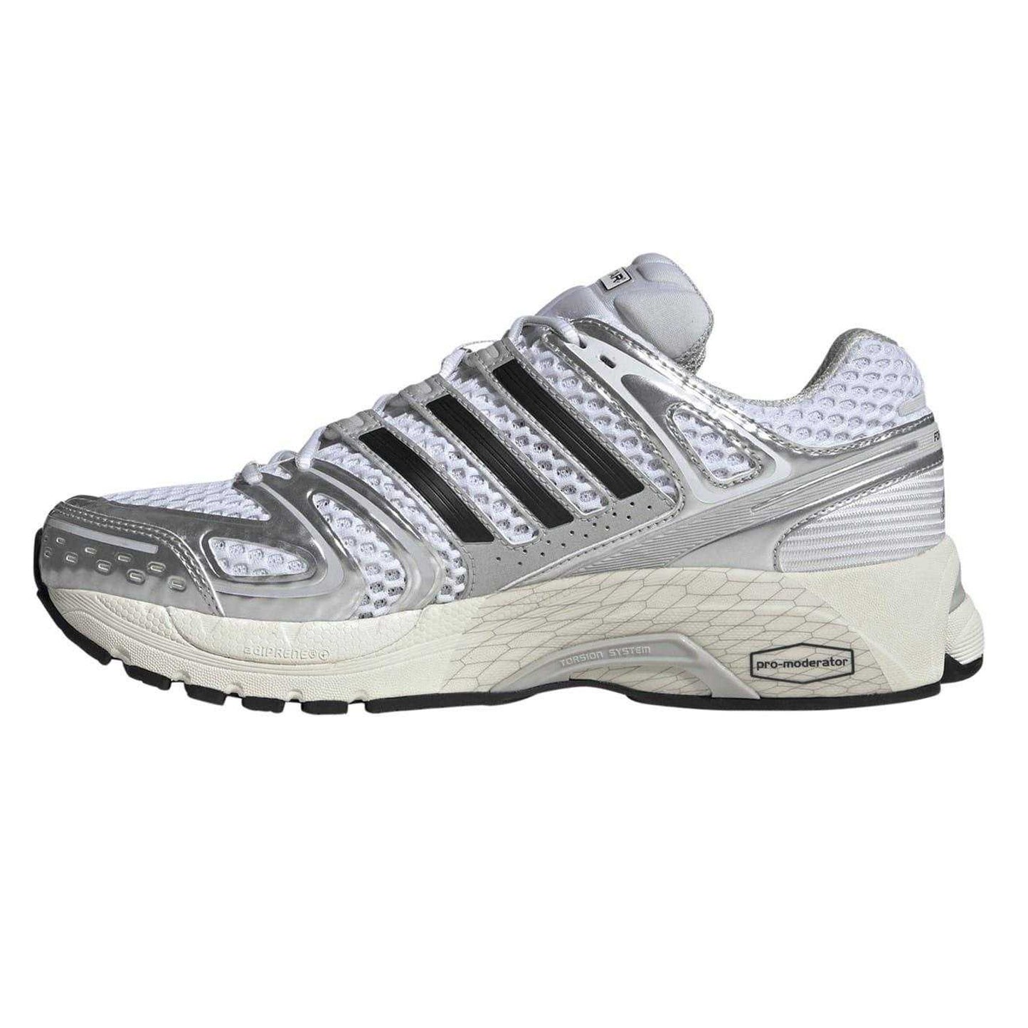 Silver - Side - Adidas Womens-Ladies Adistar Control 5 Running Shoes