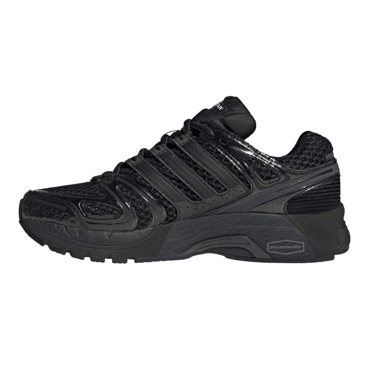 Black-Carbon - Side - Adidas Womens-Ladies Adistar Control 5 Running Shoes