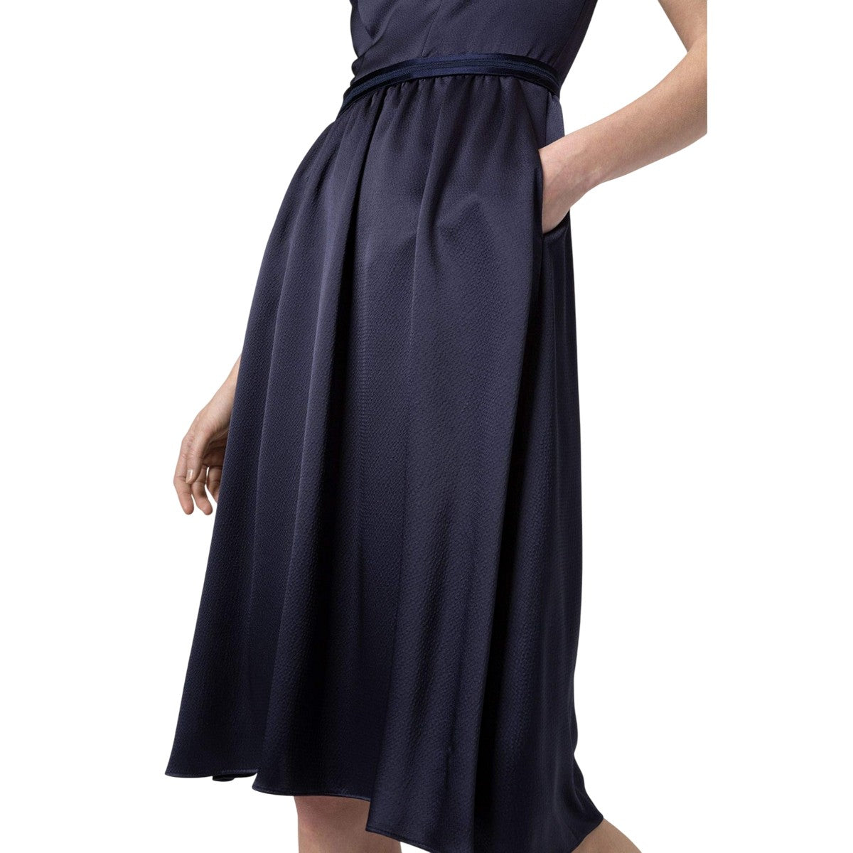 Blue - Side - Hugo Womens-Ladies Kihena-1 Dress