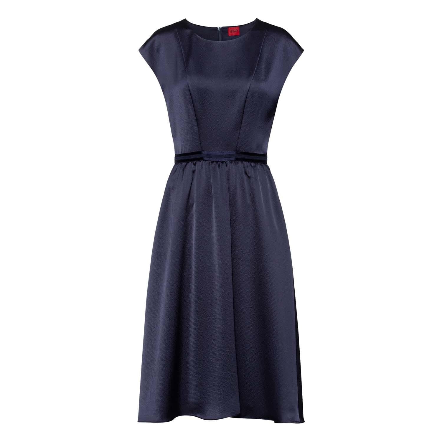 Blue - Front - Hugo Womens-Ladies Kihena-1 Dress