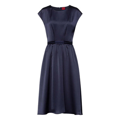 Blue - Front - Hugo Womens-Ladies Kihena-1 Dress