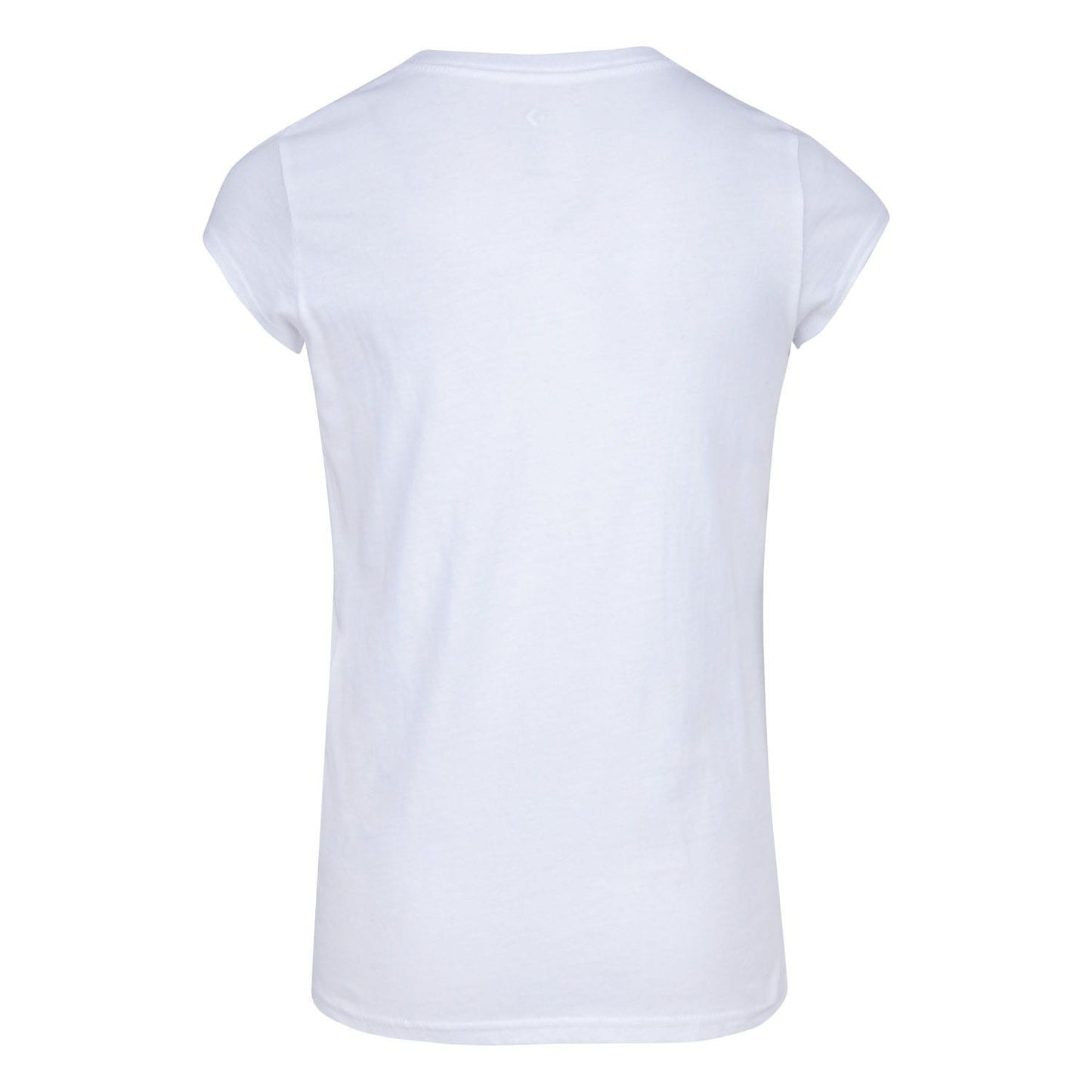 White - Back - Converse Girls Logo Cotton T-Shirt