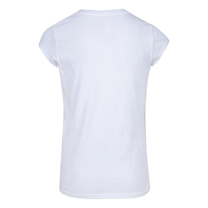 White - Back - Converse Girls Logo Cotton T-Shirt