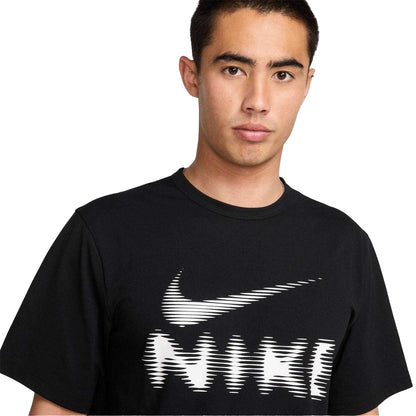 Black - Side - Nike Mens Hyverse Dri-FIT T-Shirt