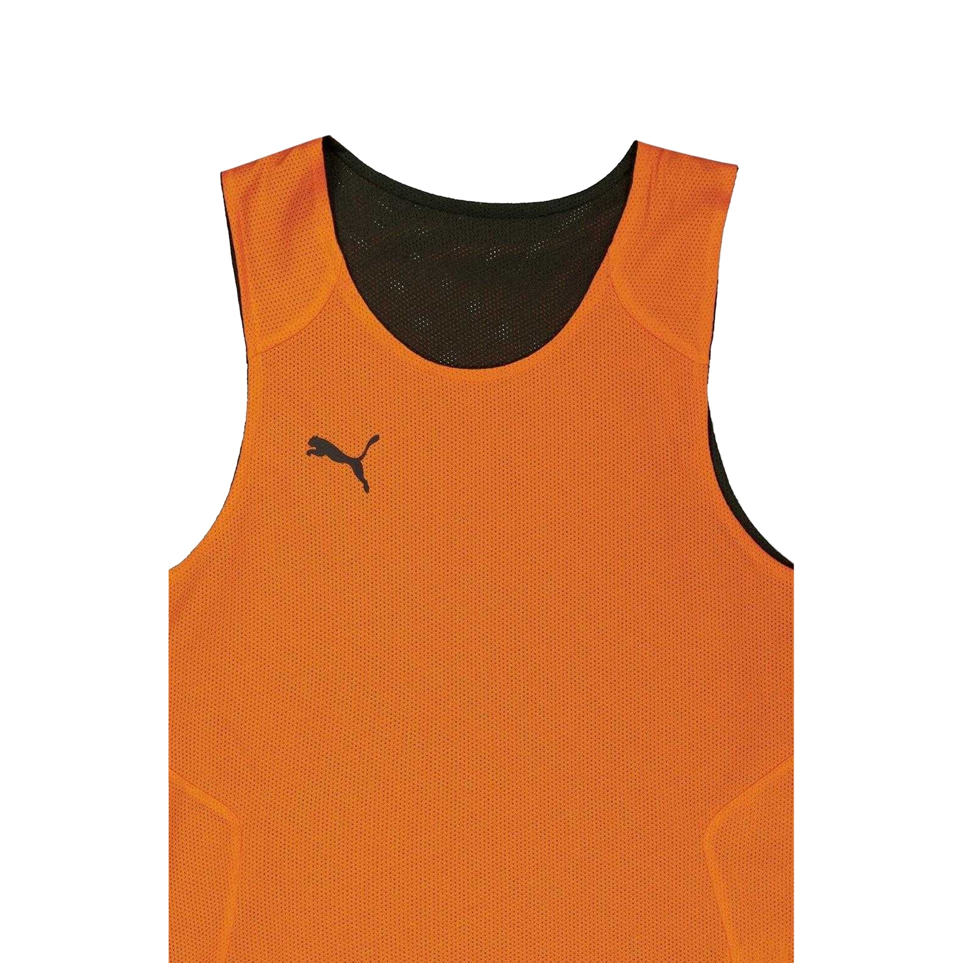 Orange - Side - Puma Childrens-Kids Team Relaxed Fit Basketball Jersey