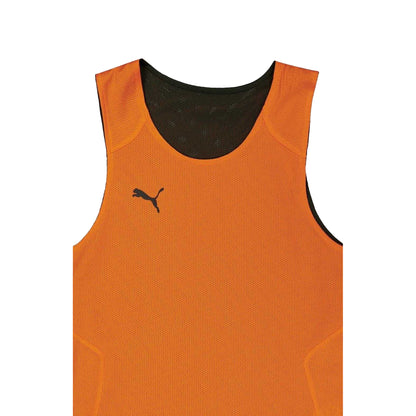 Orange - Side - Puma Childrens-Kids Team Relaxed Fit Basketball Jersey