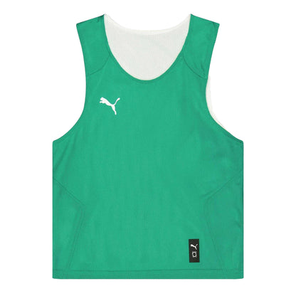 Pepper Green - Front - Puma Childrens-Kids Team Relaxed Fit Basketball Jersey