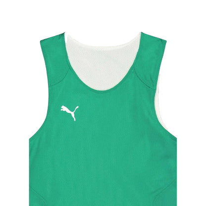 Pepper Green - Side - Puma Childrens-Kids Team Relaxed Fit Basketball Jersey