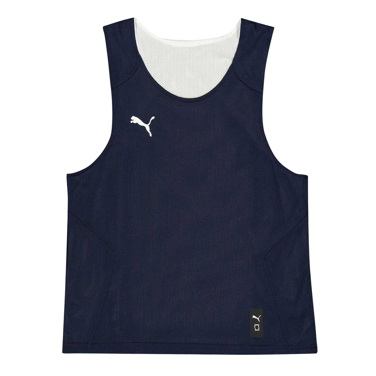 Navy - Front - Puma Childrens-Kids Team Relaxed Fit Basketball Jersey