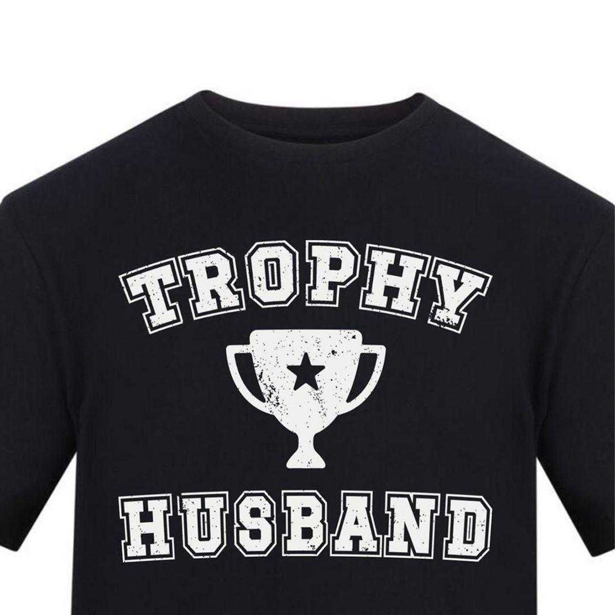 Black - Side - AWD Mens Trophy Husband T-Shirt