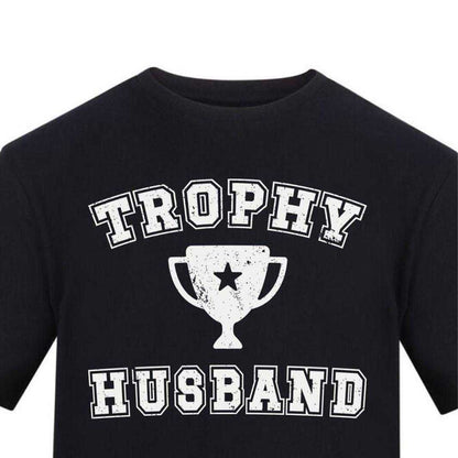Black - Side - AWD Mens Trophy Husband T-Shirt