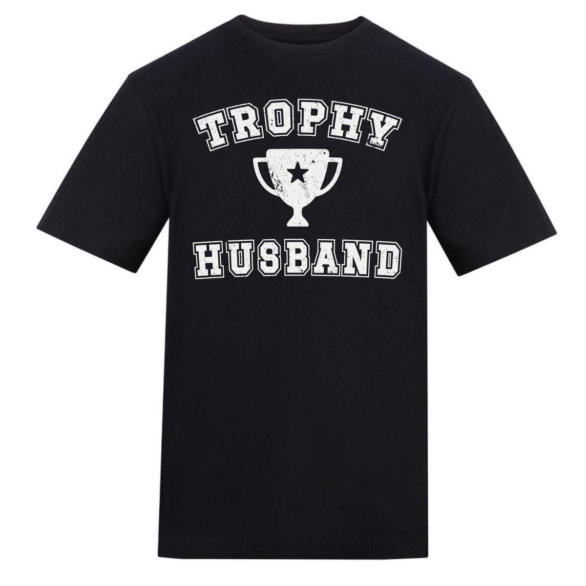Black - Front - AWD Mens Trophy Husband T-Shirt