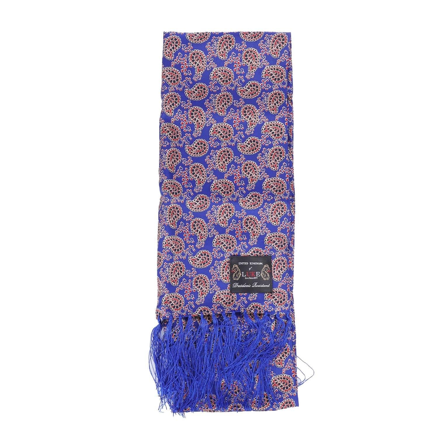 Blue - Side - Luke 1977 Two Paisley Silk Scarf