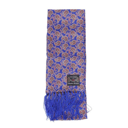 Blue - Side - Luke 1977 Two Paisley Silk Scarf