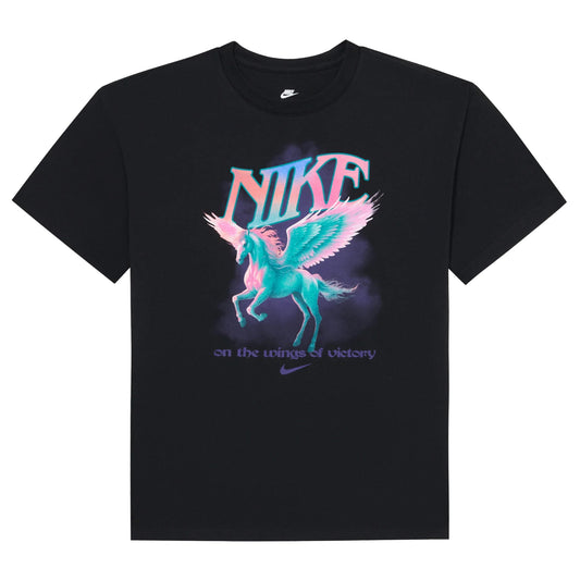 Black - Front - Nike Girls Pegasus Regular T-Shirt