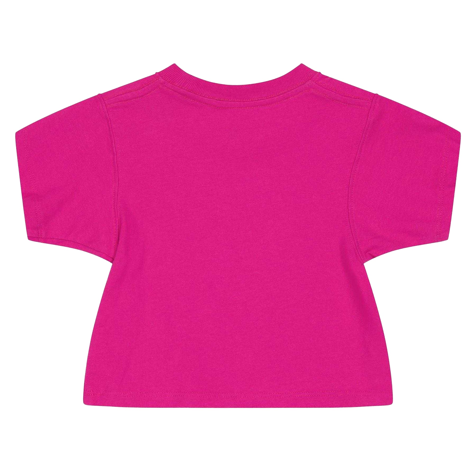 Pink - Back - Ralph Lauren Girls Embroidered Logo Cropped T-Shirt