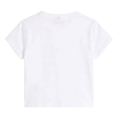 White - Back - Tommy Hilfiger Girls Butterfly T-Shirt
