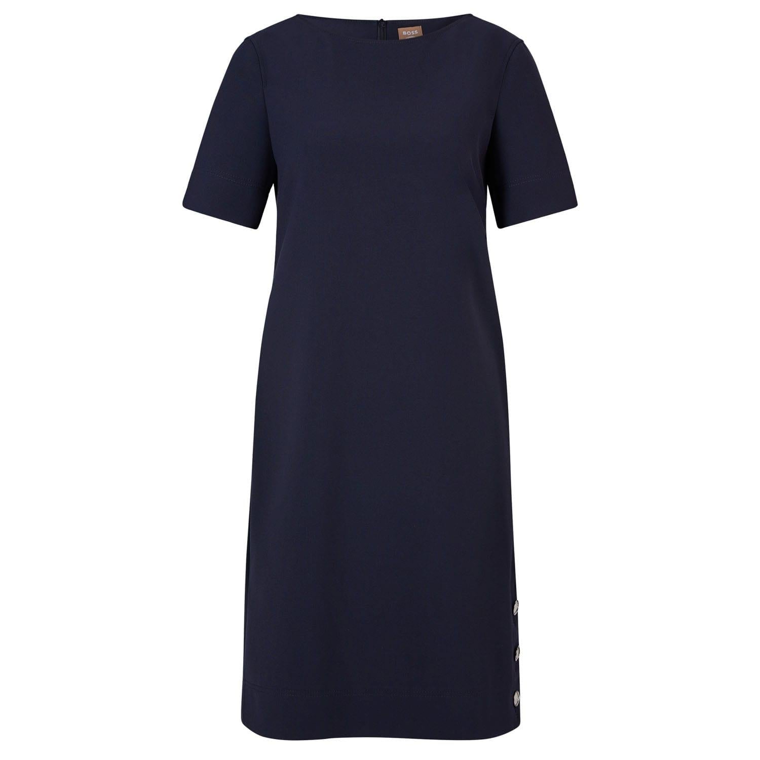 Blue - Front - Boss Womens-Ladies Demaka Dress