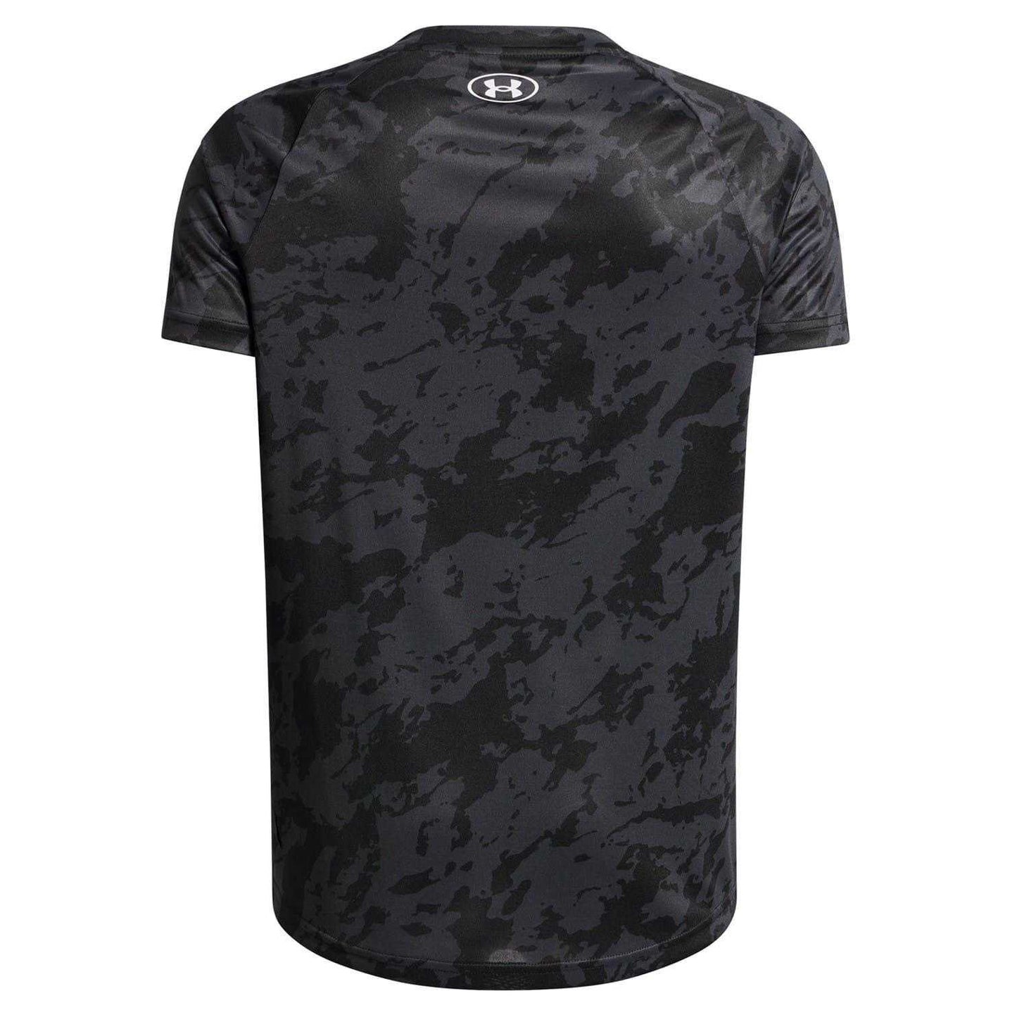 Black Camo - Back - Under Armour Boys Tech 2.0 Camouflage T-Shirt