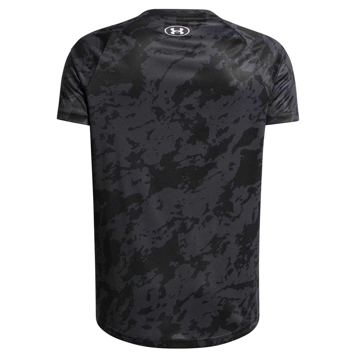 Black Camo - Back - Under Armour Boys Tech 2.0 Camouflage T-Shirt