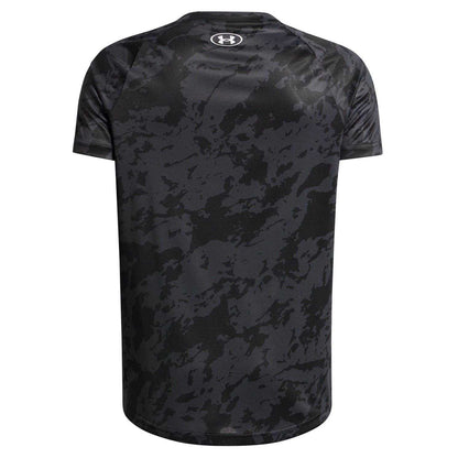 Black Camo - Back - Under Armour Boys Tech 2.0 Camouflage T-Shirt