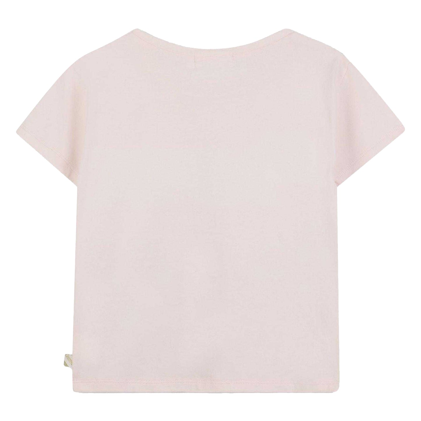 Pink - Back - Billieblush Girls Graphic Print Sequins T-Shirt