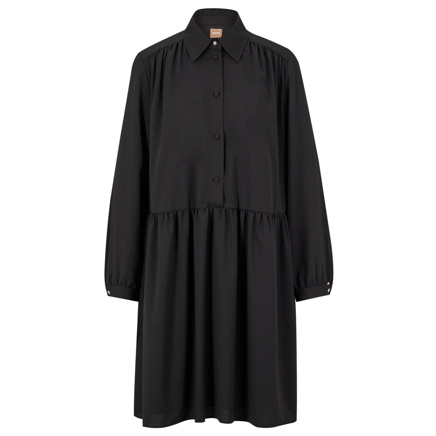Black - Front - Boss Womens-Ladies Dabesa Mini Dress