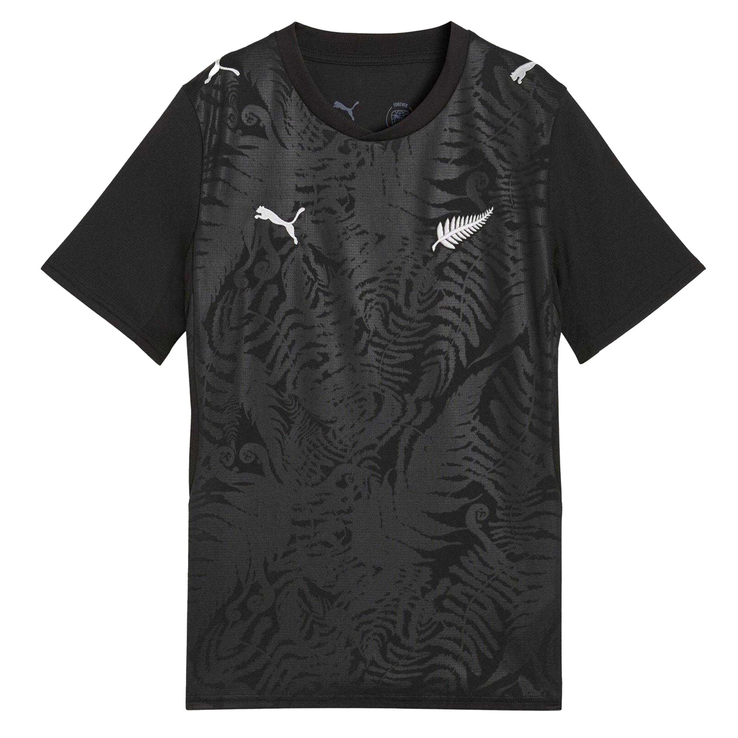Black-Silver - Front - Puma Mens World Cup 2026 New Zealand Football Shirt