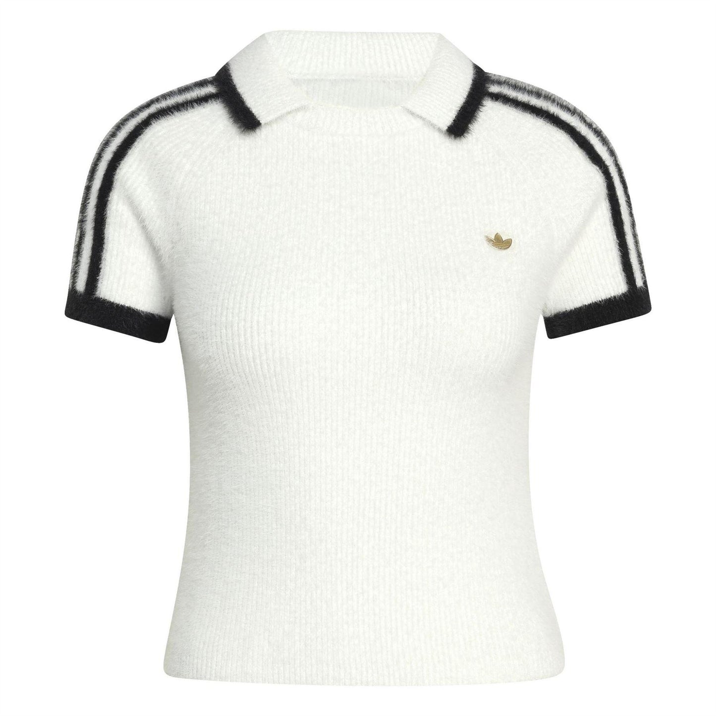 White - Front - Adidas Womens-Ladies Originals Polo Shirt