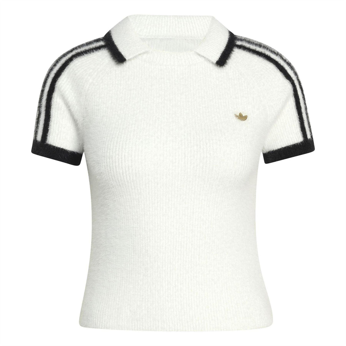 White - Front - Adidas Womens-Ladies Originals Polo Shirt