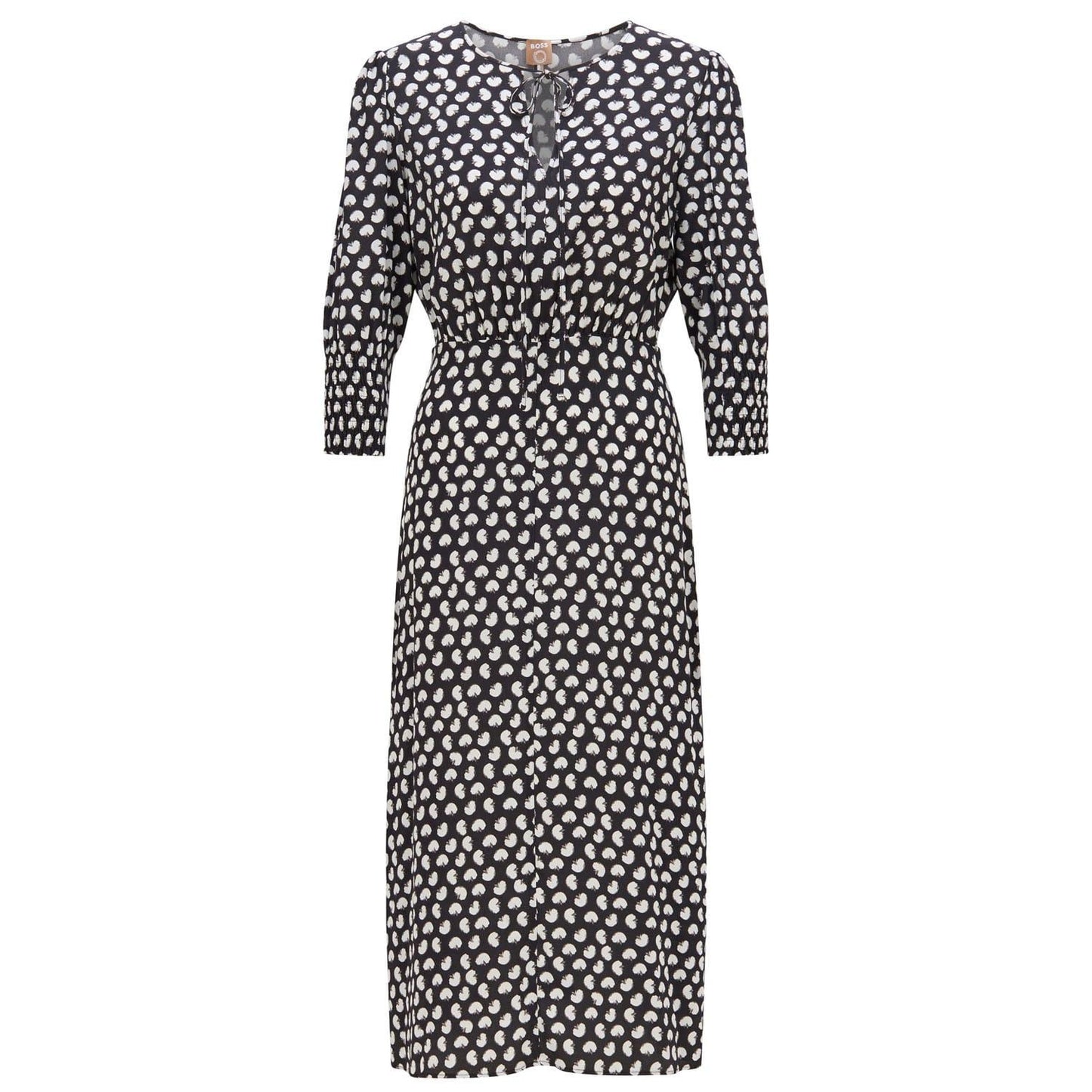 Black-White - Front - Boss Womens-Ladies Dalfori Dress