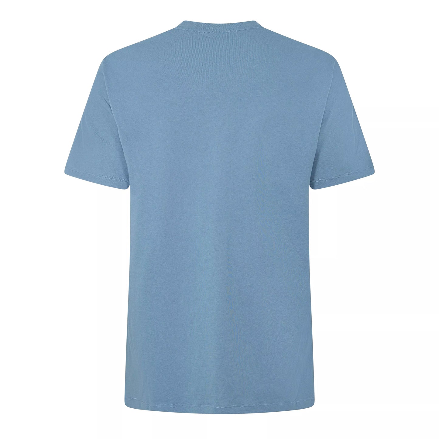 China Blue - Back - Armani Exchange Mens Plain Cotton T-Shirt