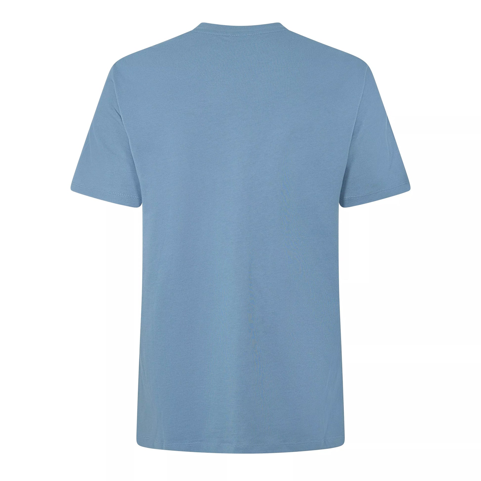 China Blue - Back - Armani Exchange Mens Plain Cotton T-Shirt