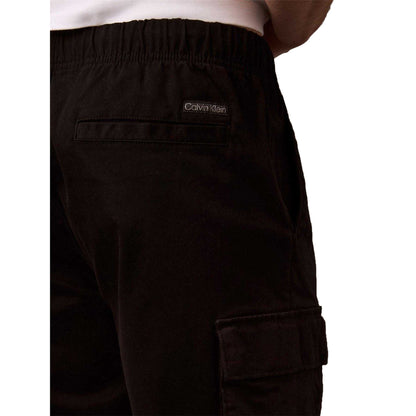 Black - Back - Calvin Klein Mens Cargo Shorts