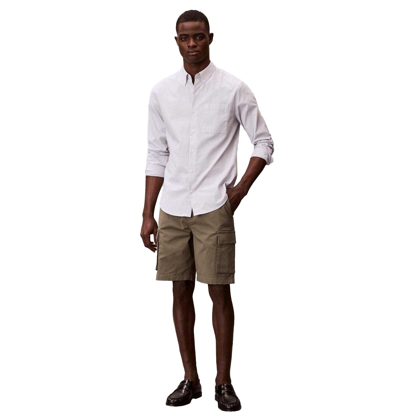 Dusty Olive - Lifestyle - Calvin Klein Mens Cargo Shorts