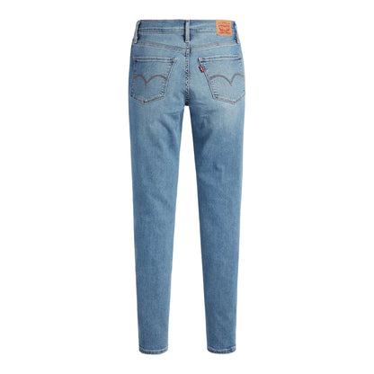 Light Blue - Back - Levis Womens-Ladies Rise Super Skinny Jeans