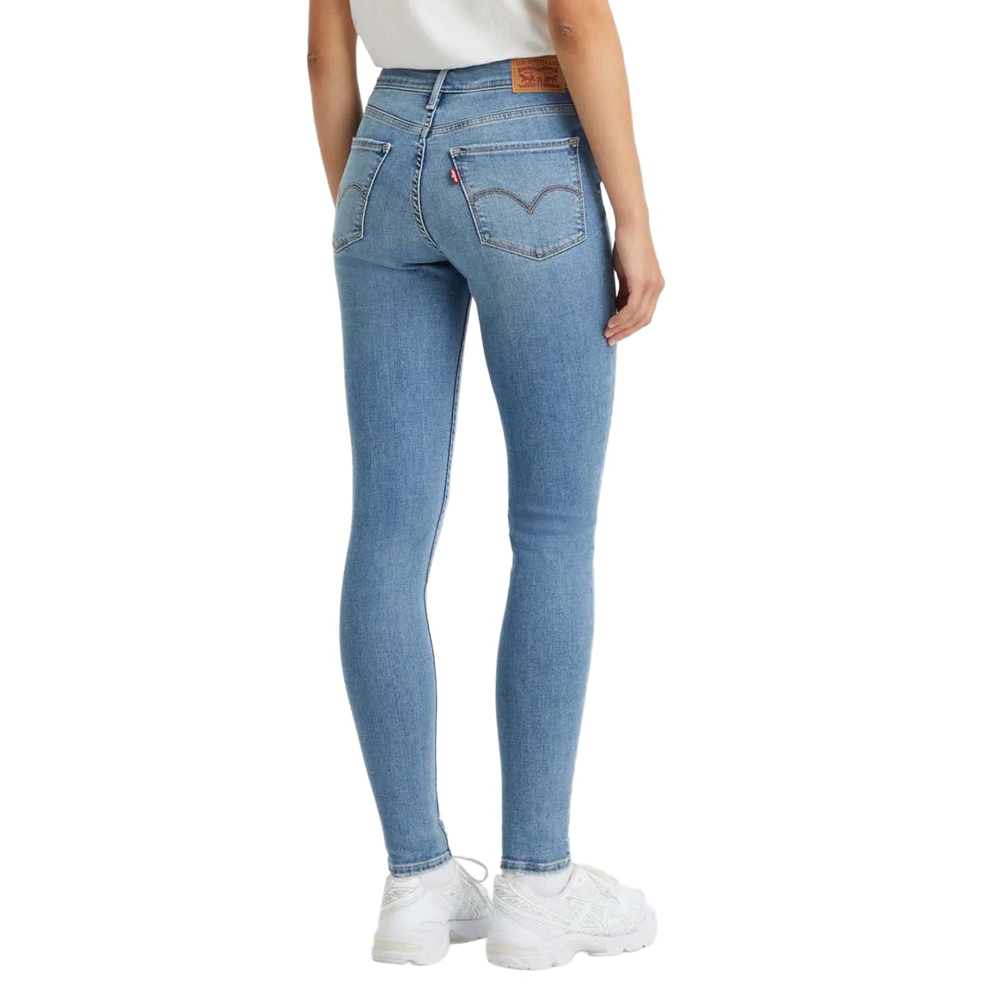 Light Blue - Lifestyle - Levis Womens-Ladies Rise Super Skinny Jeans