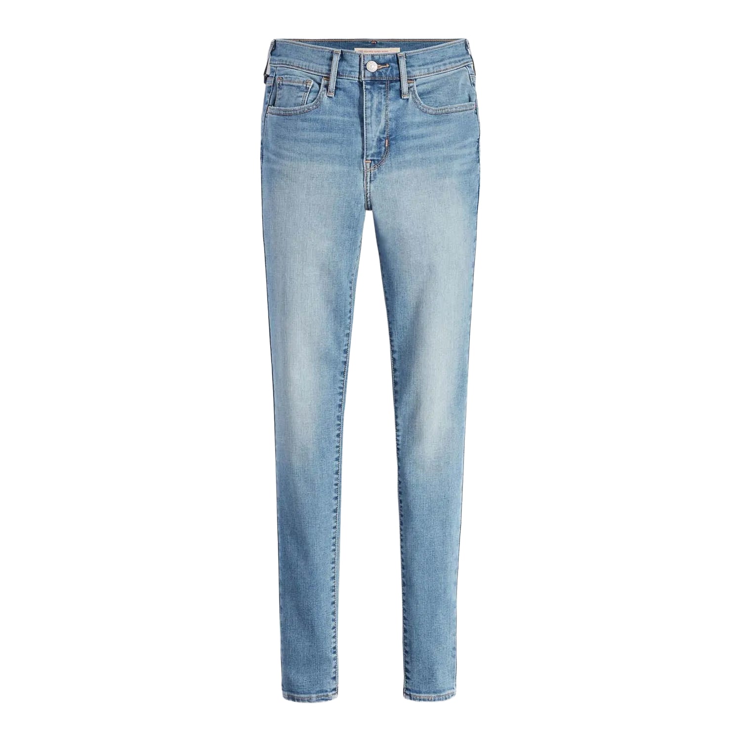 Light Blue - Front - Levis Womens-Ladies Rise Super Skinny Jeans