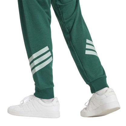 Collegiate Green - Lifestyle - Adidas Mens 3 Stripes Tapered Slim Running Jogging Bottoms