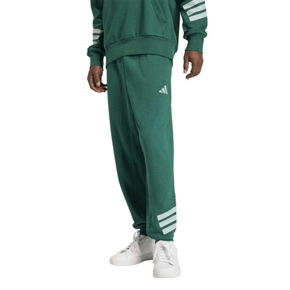 Collegiate Green - Pack Shot - Adidas Mens 3 Stripes Tapered Slim Running Jogging Bottoms