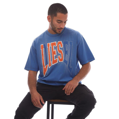 Blue-Orange - Lifestyle - Diesel Womens-Ladies T-Wash-N T-Shirt