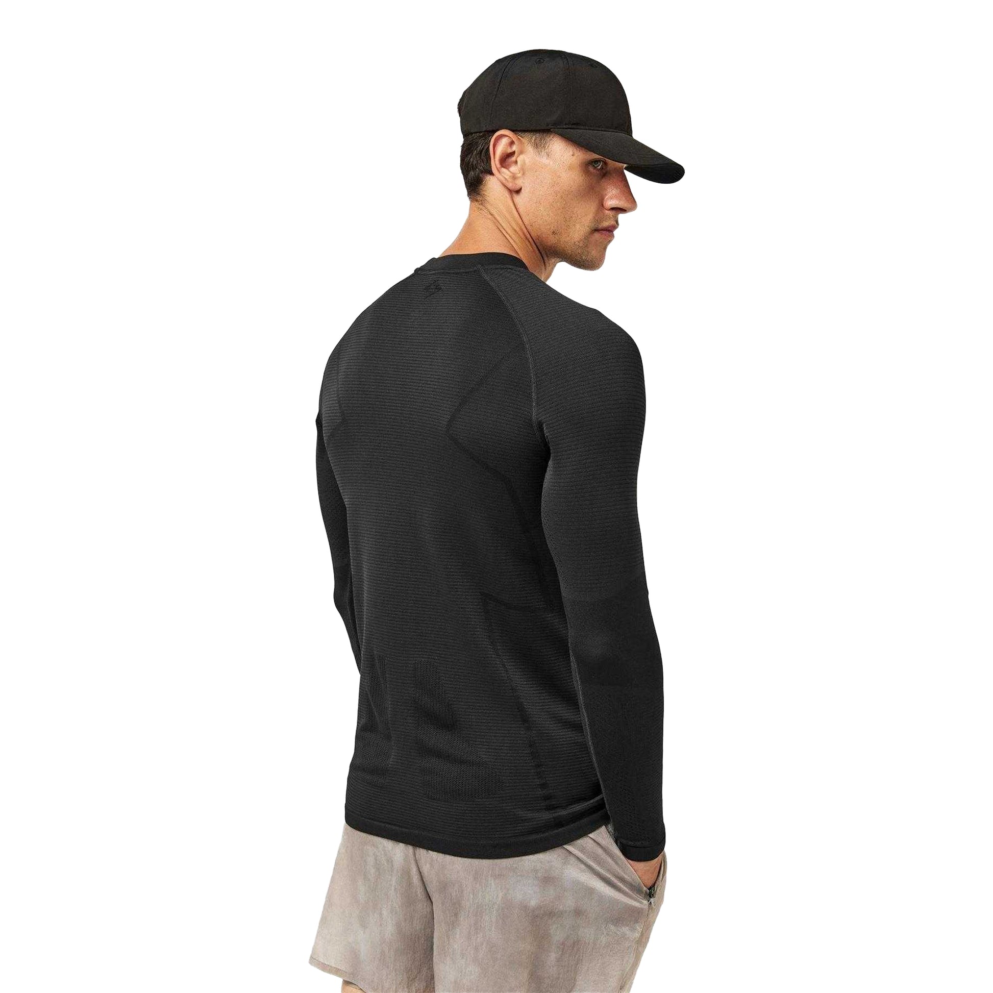Black - Pack Shot - Represent Mens 247 Long-Sleeved T-Shirt